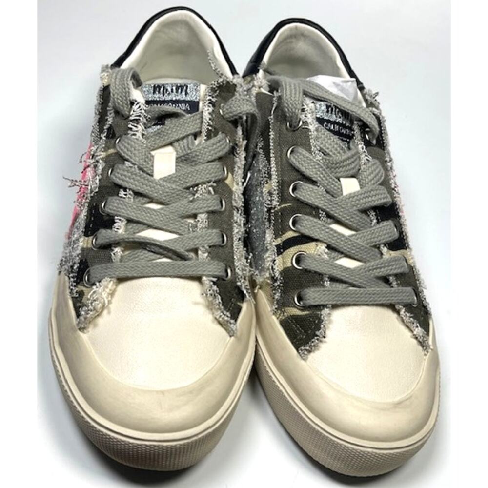 Mi.iM Grande Rubber Sole Lace-up Contrast Glitters Star Sneakers, Size 7.5 - Picture 6 of 14